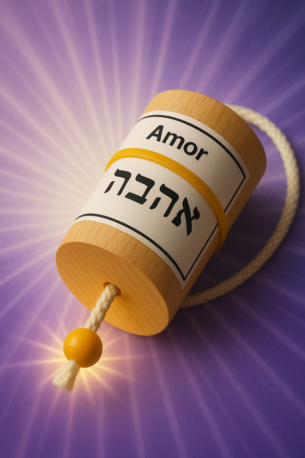 Péndulo hebreo utilizado en terapias energéticas - herramienta de radiestesia para sanación